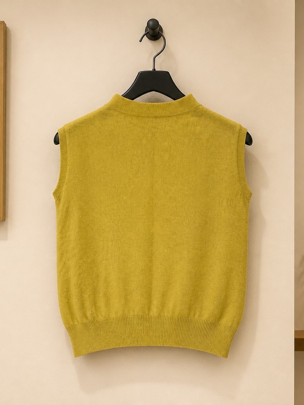 Ann Taylor Factory Women's Sleeveless Mock Neck Knit Sweater Olive Green Size M